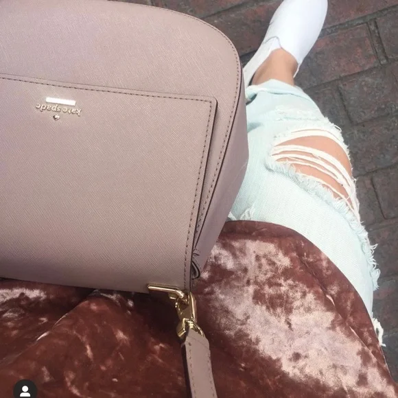 MAUVE pink Kate Spade crossbody bag